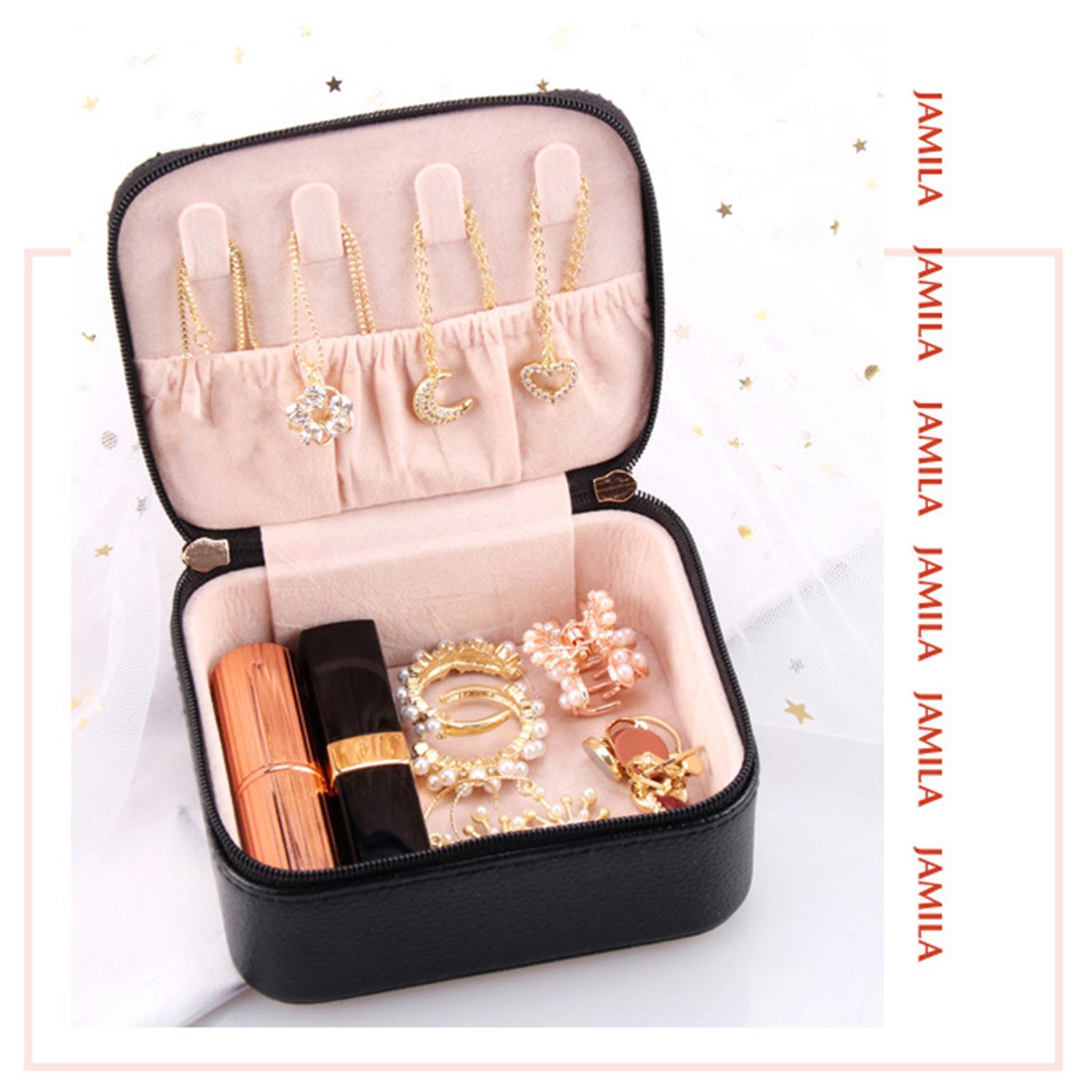 Jewelry Organizer Case Box Holder Storage Earring Necklace Display Portable