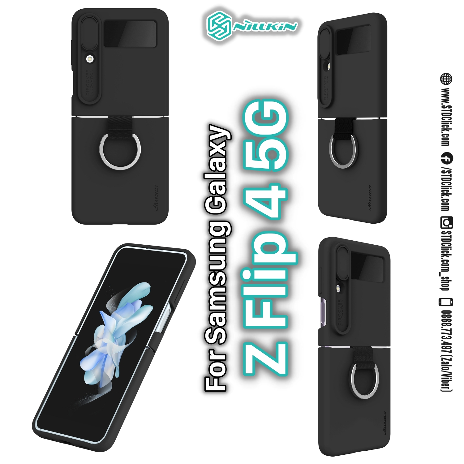 ỐP LƯNG DÀNH CHO ĐIỆN THOẠI SAMSUNG GALAXY Z FLIP 4 5G NILLKIN CAMSHIELD SILKY SILICON BẢO VỆ CAMERA