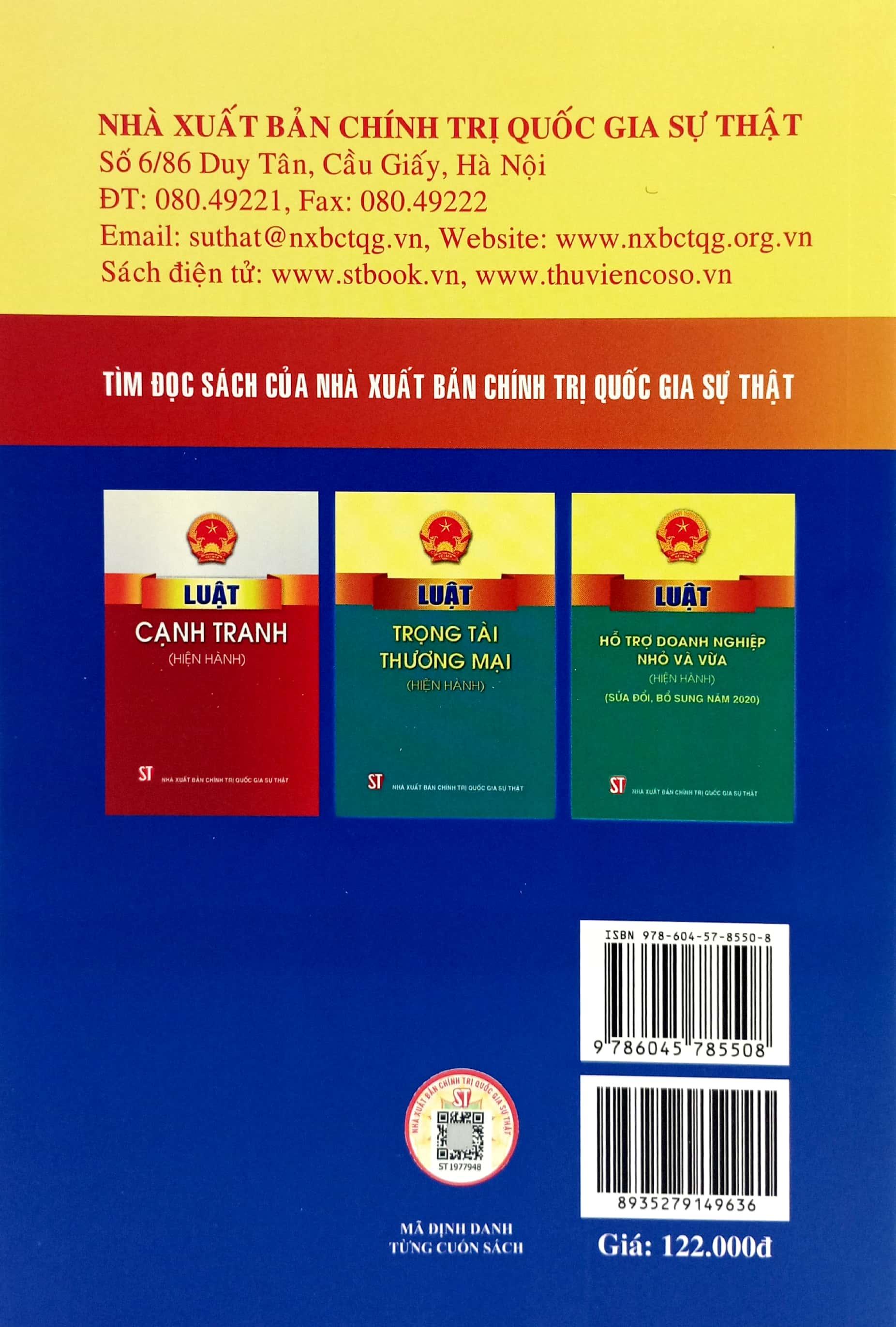 Luật Doanh Nghiệp (Hiện Hành) (Sửa Đổi, Bổ Sung Năm 2022)