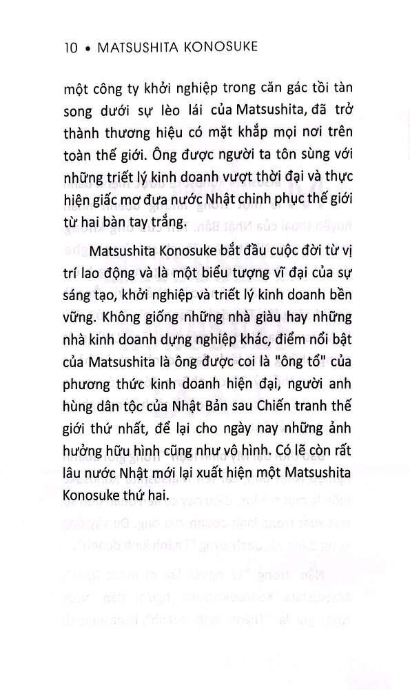 Thánh Kinh Doanh Matsushita Konosuke (SB)