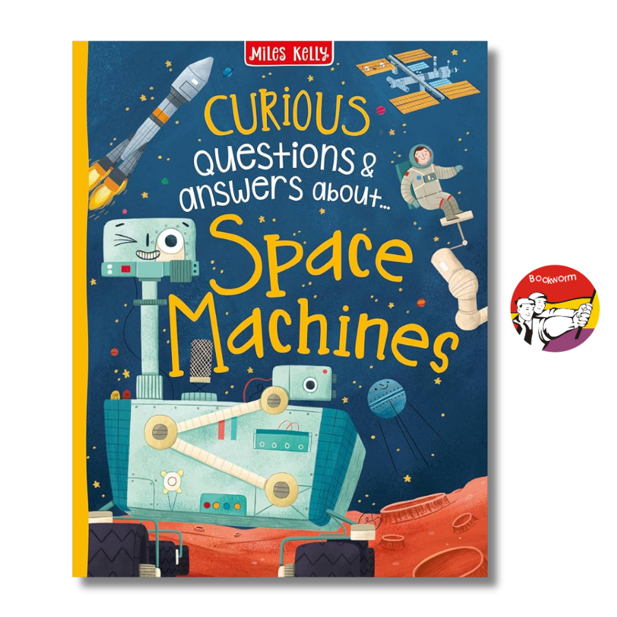 Sách - Curious Questions &amp; Answers about Space Machines | Childrens Science / Ngoại văn Bìa cứng
