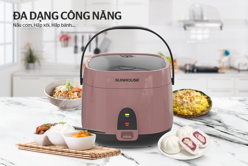 Nồi Cơm Điện 1.8L Sunhouse SHD8627 - Hàng Chính Hãng