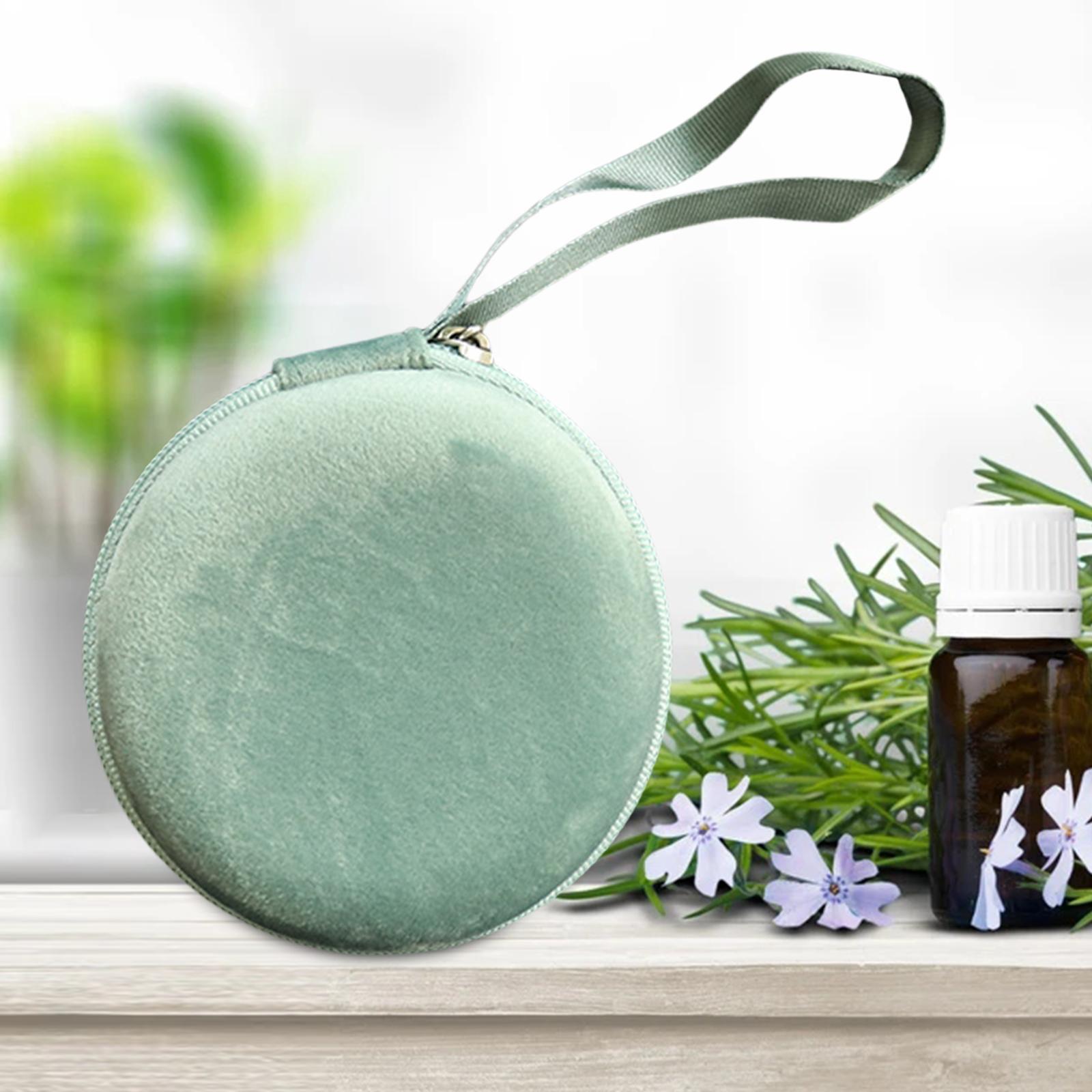 Essential Oil Carrying Case Storage Bags Velvet Round 10 Slot Organizer for Oil Bottle
