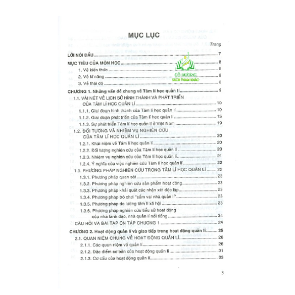 Sách - Giáo trình Tâm lí học quản lí