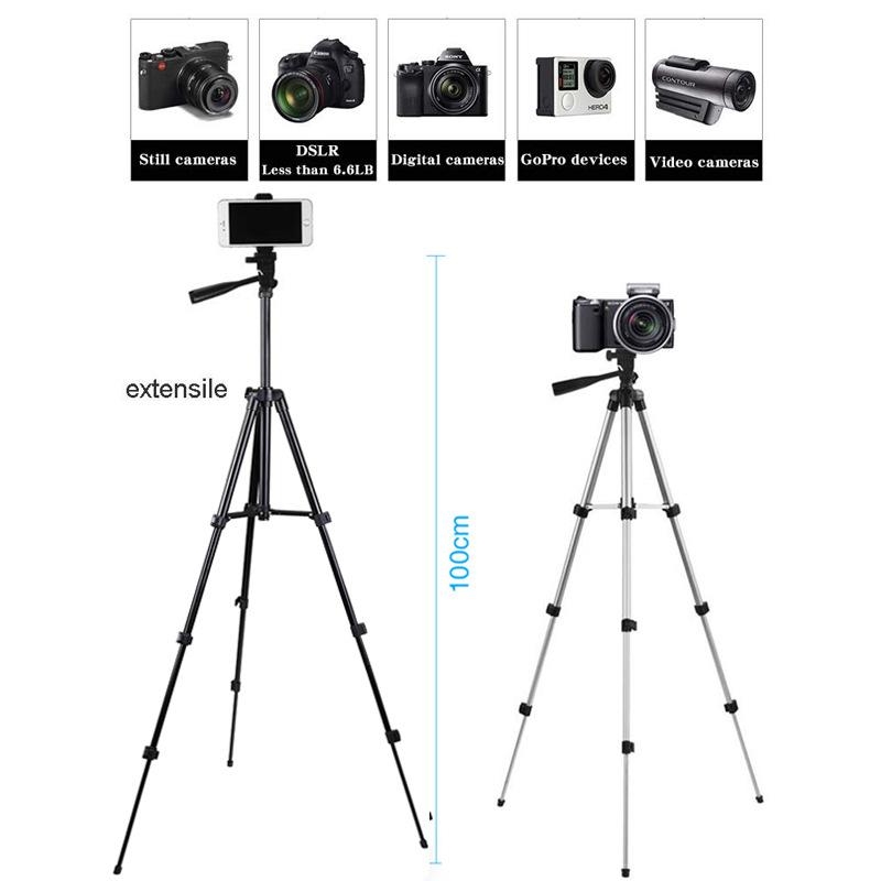 Điện thoại thông minh Trose, nhôm nhẹ 35-100cm, camera được xử lý cho điện thoại thông minh/máy ảnh với điều khiển từ xa Bluetooth, chủ sở hữu bộ phận
