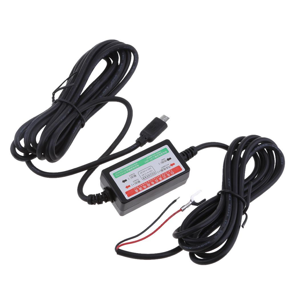 Car DVR Exclusive Power Box Adapter DC Power Cable 3.5m 12V to 5V 3A