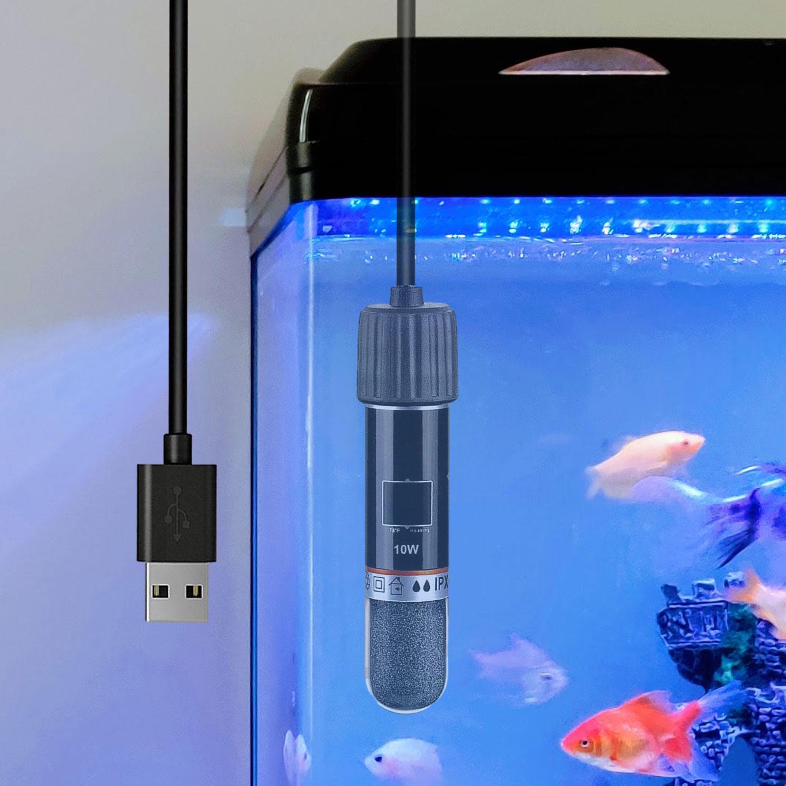 Aquarium Heater Small Fish Tank Heater Digital Display Auto Heating Tool for Pet Drinking Waterer Reptile Aquatic Terrarium