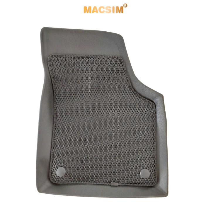 Thảm ô tô(sd1)2 lớp dạng lưới lục giác màu đen cho xe Volkswagen Viloran - bề mặt cao su siêu sạch