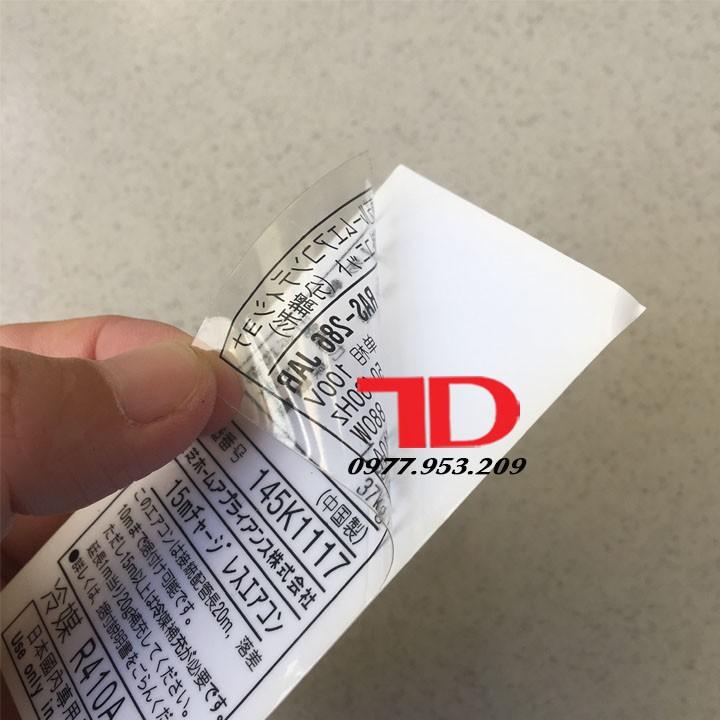 Combo 10 Tem thông số dành cho Máy Lạnh TOSHIBA nội địa 281JAR