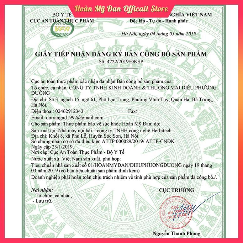 Hoàn Mỹ Đan- Viên uống hỗ trợ làm sạch mụn, nám, tàn nhang