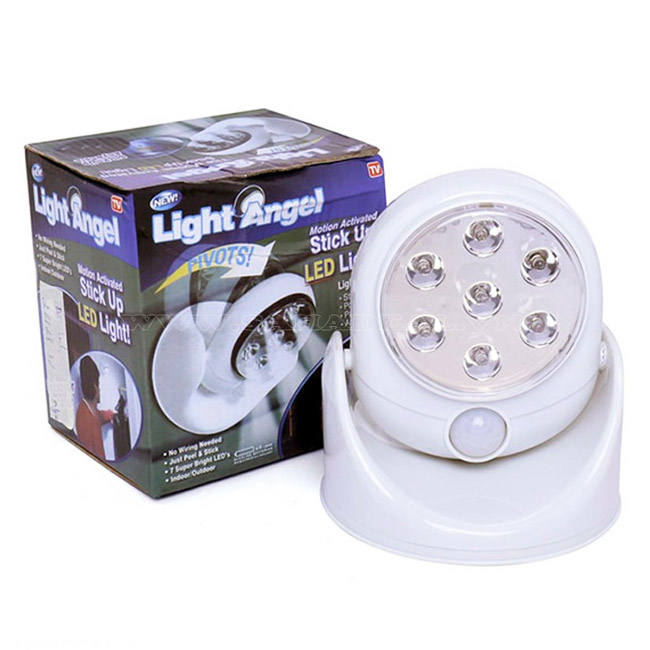 Đèn Led Xoay 360 Độ Cảm Biến Ánh Sáng Tự Động Light Angel