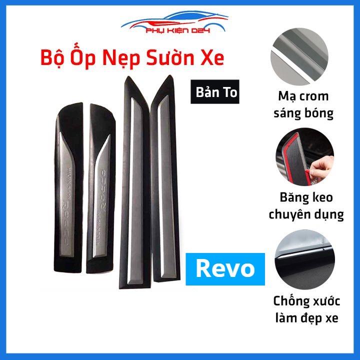 Bộ ốp nẹp sườn Hilux Revo bản to trang trí làm đẹp xe