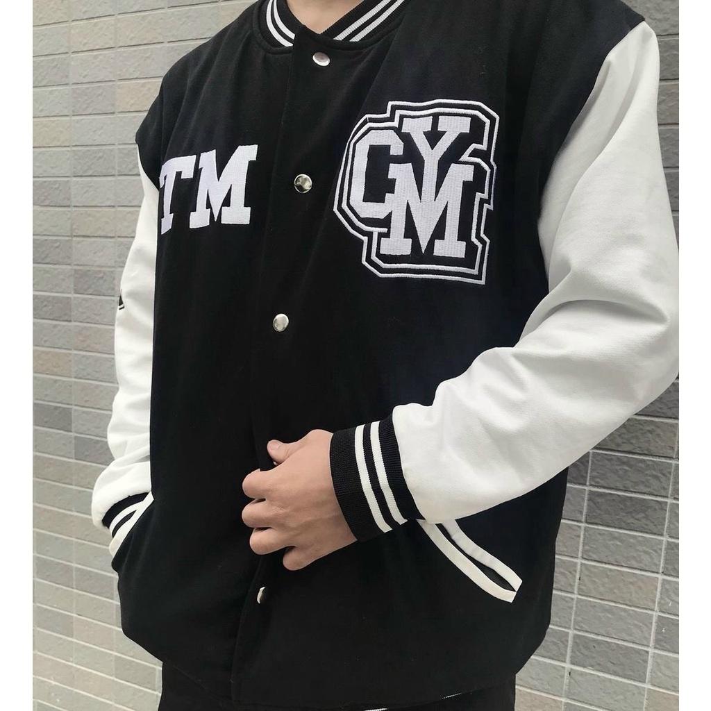 Áo khoác dù bomber nam phối số cùng chữ TM phong cách cực ngầu bao đẹp của đam mê