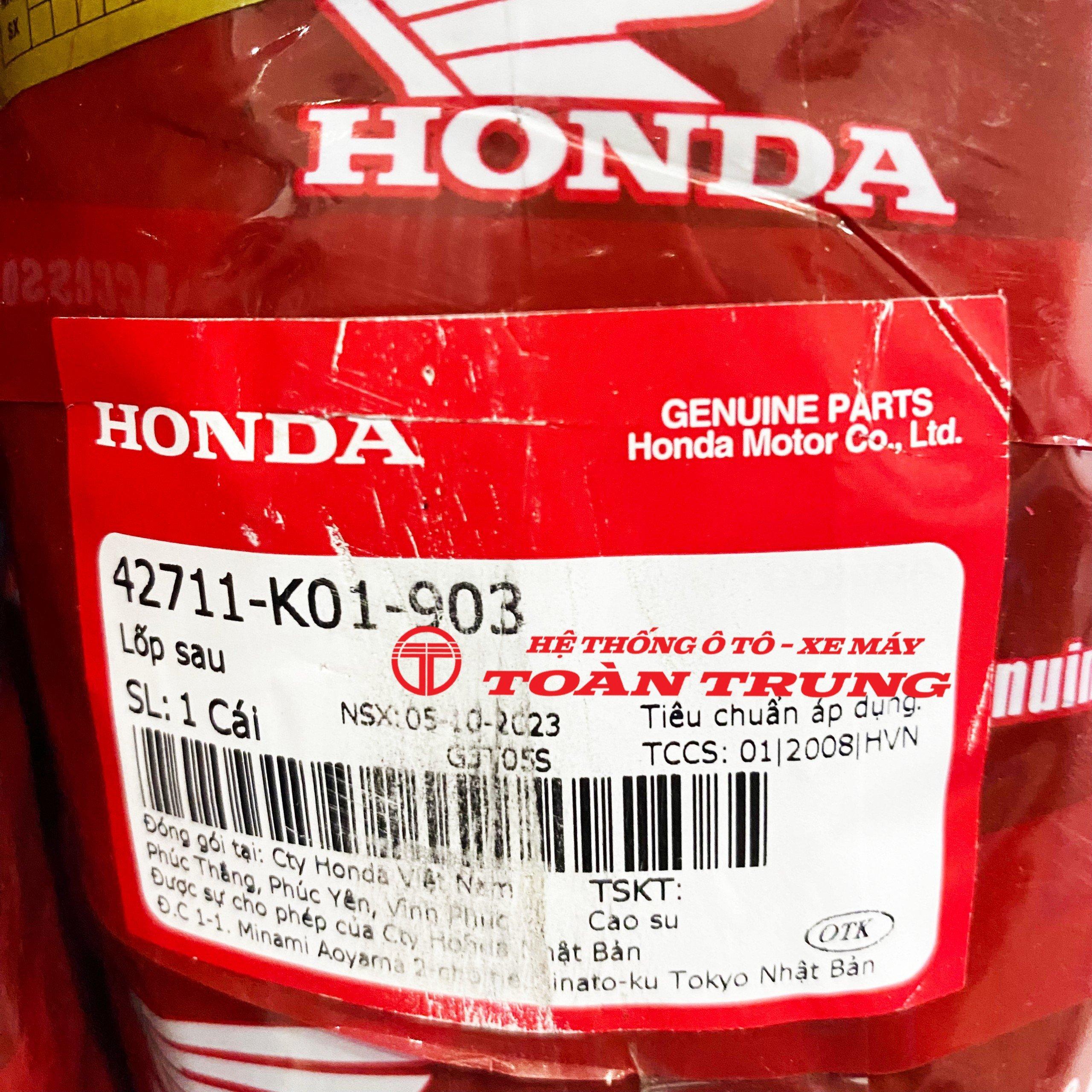 Lốp sau SH 125/150/160 chính hãƞg Honda "42711K01903"
