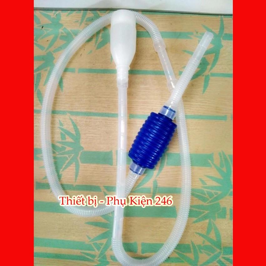 Bơm cầm tay thay nước hồ cá