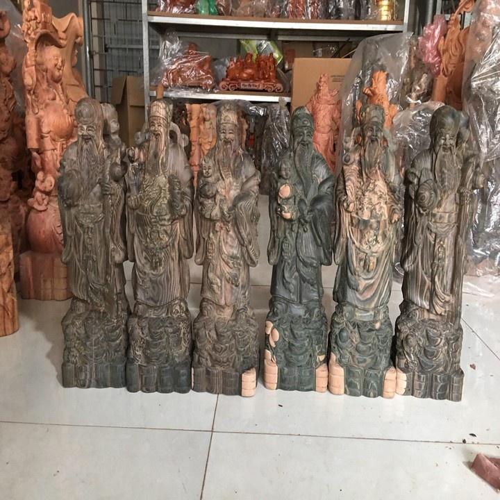 Tượng Tam Đa Gỗ Mun Hoa