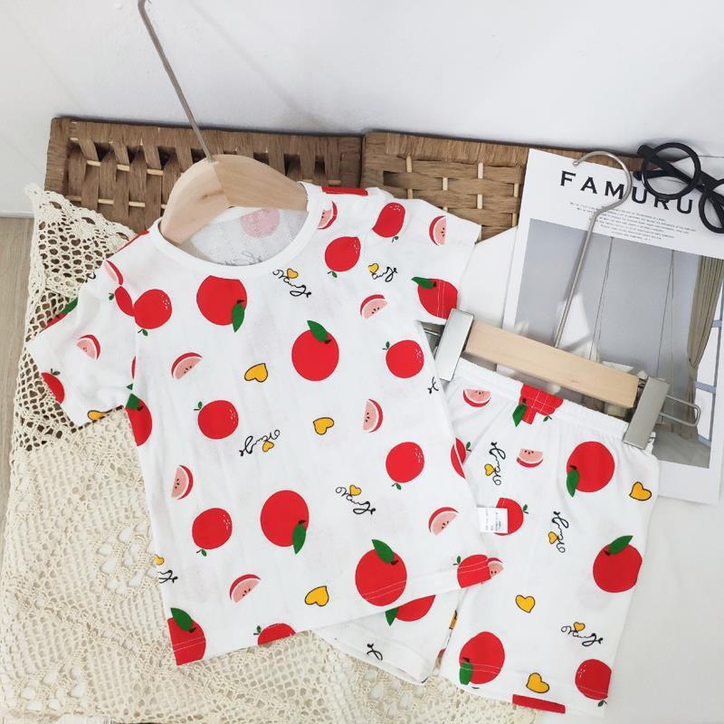 Quần áo trẻ em - Set bộ bé gái QC cotton sợi tre lưới cao cấp