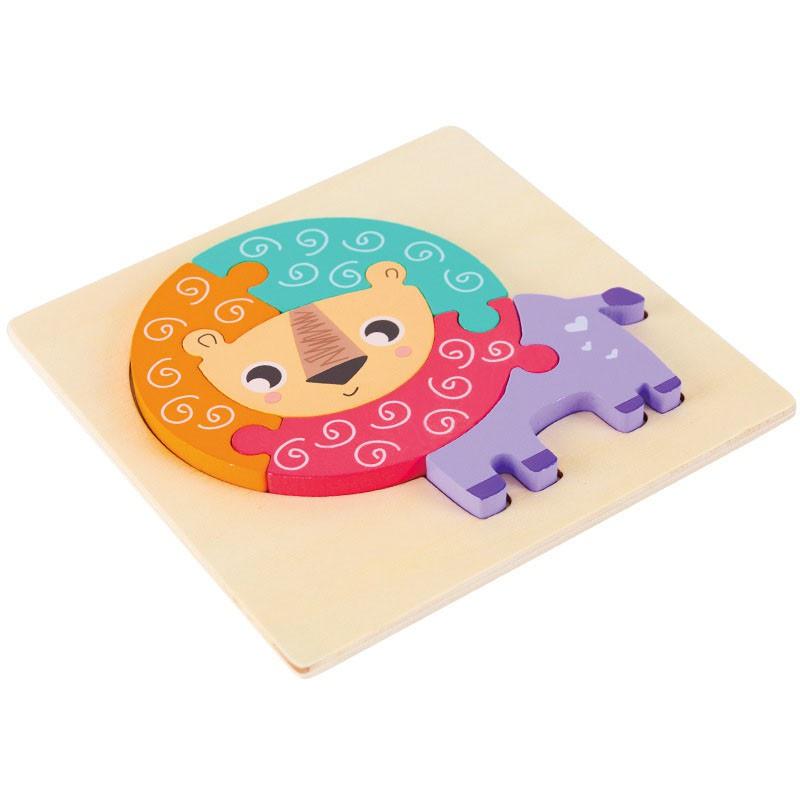 Tranh ghép hình 3d bằng gỗ cho bé 1 2 3 tuổi, Đồ chơi ghép hình gỗ nổi 3D ngộ nghĩnh, nhiều chủ đề