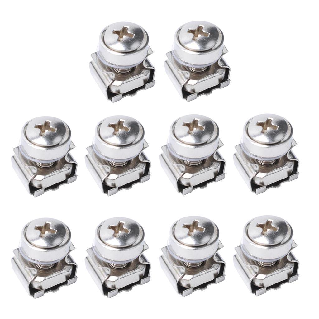 10 x M5x16mm Cage Nuts Bolts and Washers - For Rack Mount Equipment