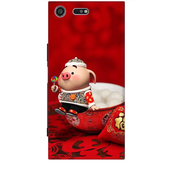 Ốp lưng dành cho điện thoại SONY XZ PREMIUM Heo Ăn Kẹo