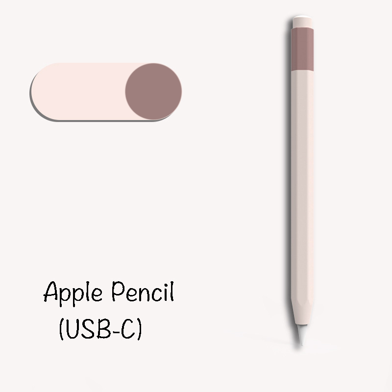 Ốp silicon bảo vệ Apple Pencil USB-C kiểu bút chì kim - Hàng Chính Hãng