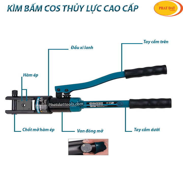 Kìm Bấm Cốt Thủy Lực PADA YQK120