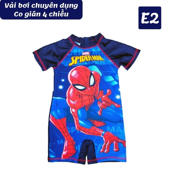 Đồ bơi liền thân cho bé trai siêu nhân từ 10-21kg - vải polyester - Kiến Lửa