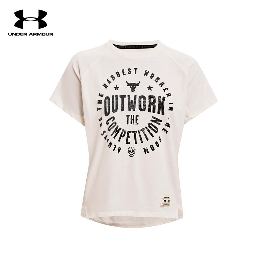 Áo thun tay ngắn thể thao nữ Under Armour Graphic Project Rock Outwork - 1361062-112