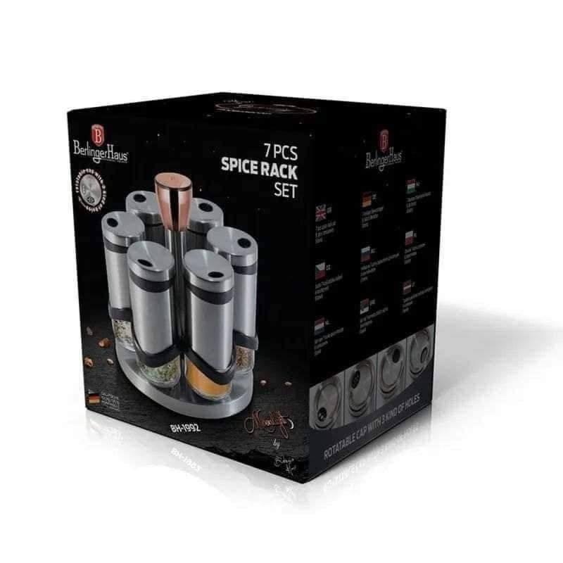 Set 6 Lọ Đựng Gia Vị Nhà Bếp Berlinger Haus, Dung Tích 120ml, Chất Liệu Thép Không Gỉ Sang Trọng, Nhập Đức