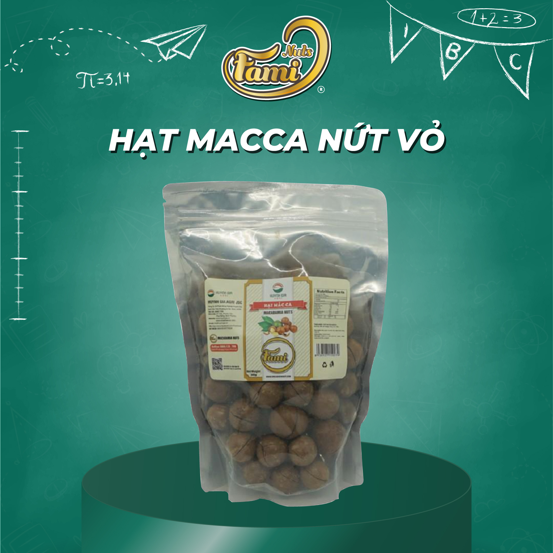 Hạt Mắc Ca Bịch (500g)