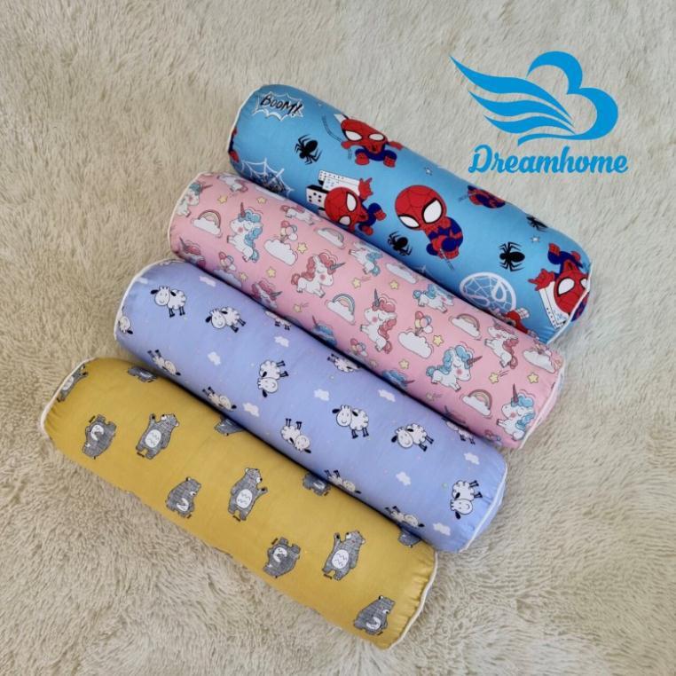 Gối Ôm Cho Bé Vải Cotton, Gối Ôm Trẻ Em Kích Thước 20x55 Có Khóa Kéo , Gối Ôm Trẻ Em, Gối Ôm Cho Bé