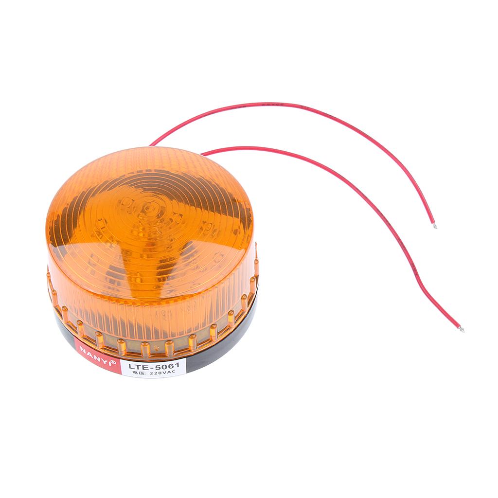 Vàng LED Khẩn Cấp Đèn Cảnh Báo Tín Hiệu Cảnh Báo Đèn Bụi Chống Nước AC220V, Cao Cấp