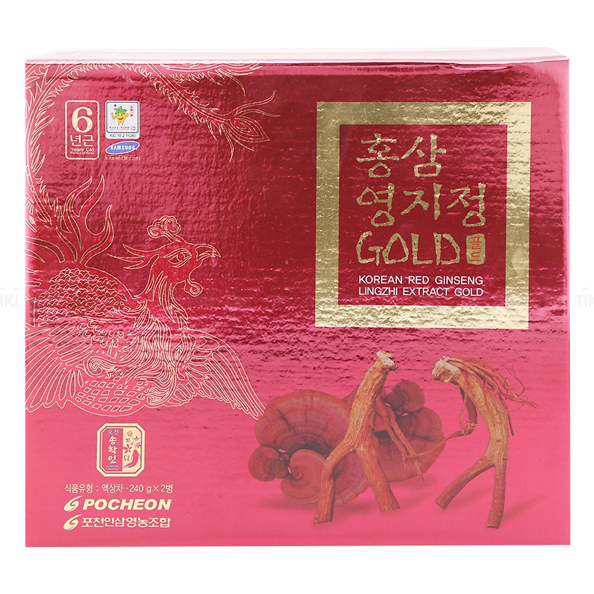 Cao Hồng Sâm Linh Chi Pocheon Hàn Quốc (480g)