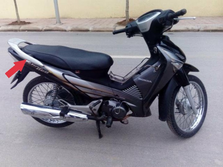 Ốp cảng sau dành cho xe FUTURE NEO - Tay xách cảng sau dành cho xe máy - TKA8509,,'K14T4'