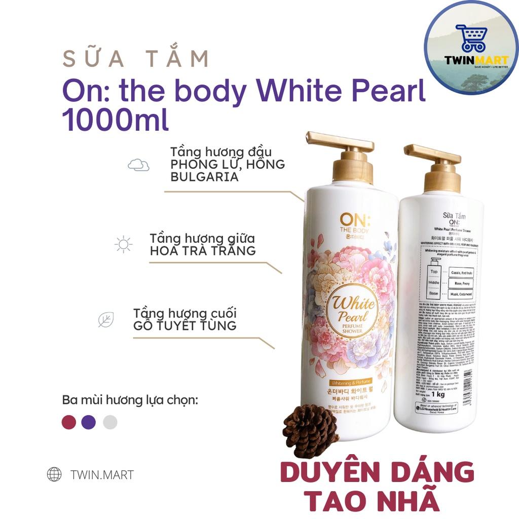 Date xa 2024 TPHCM Sữa tắm hương nước hoa On: The Body Perfume 2021 - thương hiệu Hàn Quốc - hương White Pearl