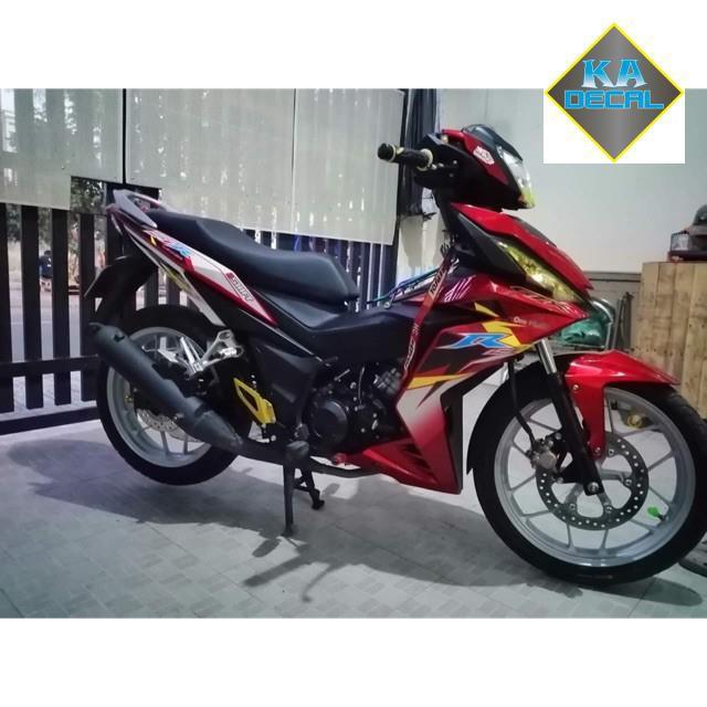 Tem rời winner dán xe đỏ