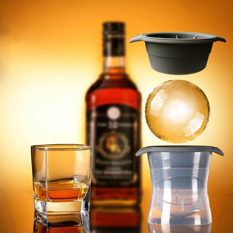 Khuôn Làm Đá Viên Tròn 6cm Hình Cầu Tan Chậm Tiện Lợi (Dùng Uống Bia, Nước Có Ga, Cocktail...)