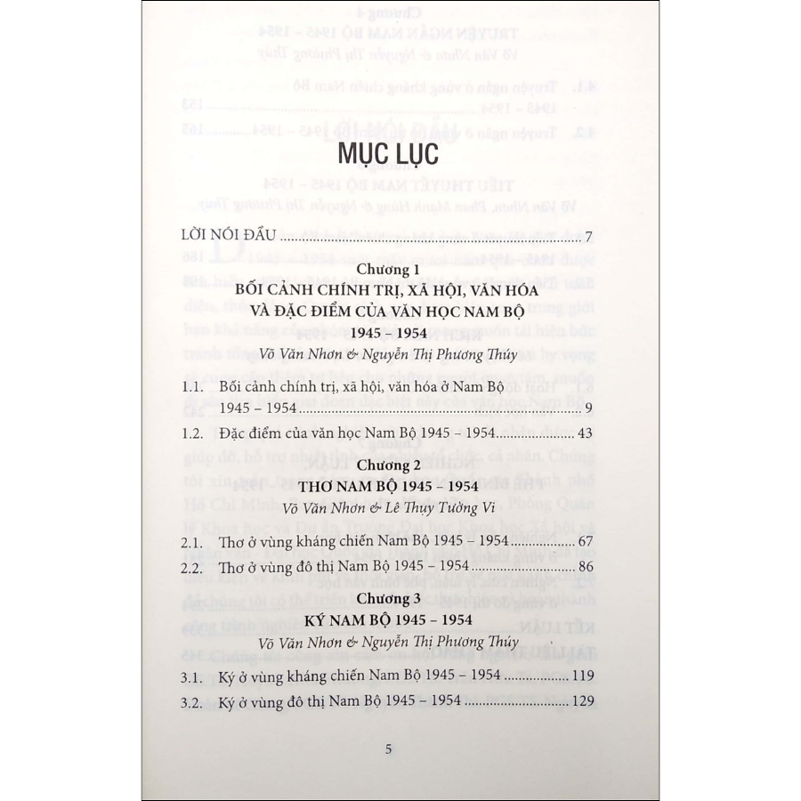 Văn Học Nam Bộ 1945 - 1954