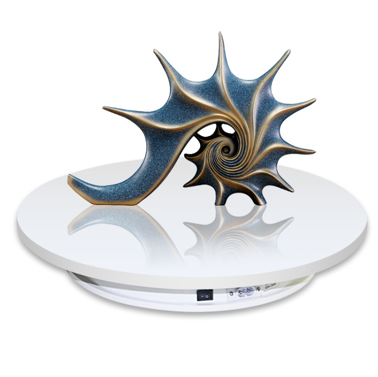 Bàn xoay tự động 360 Electric Turntable Display Plate Jewellery Wall Clock Stand 35cm max 10KG