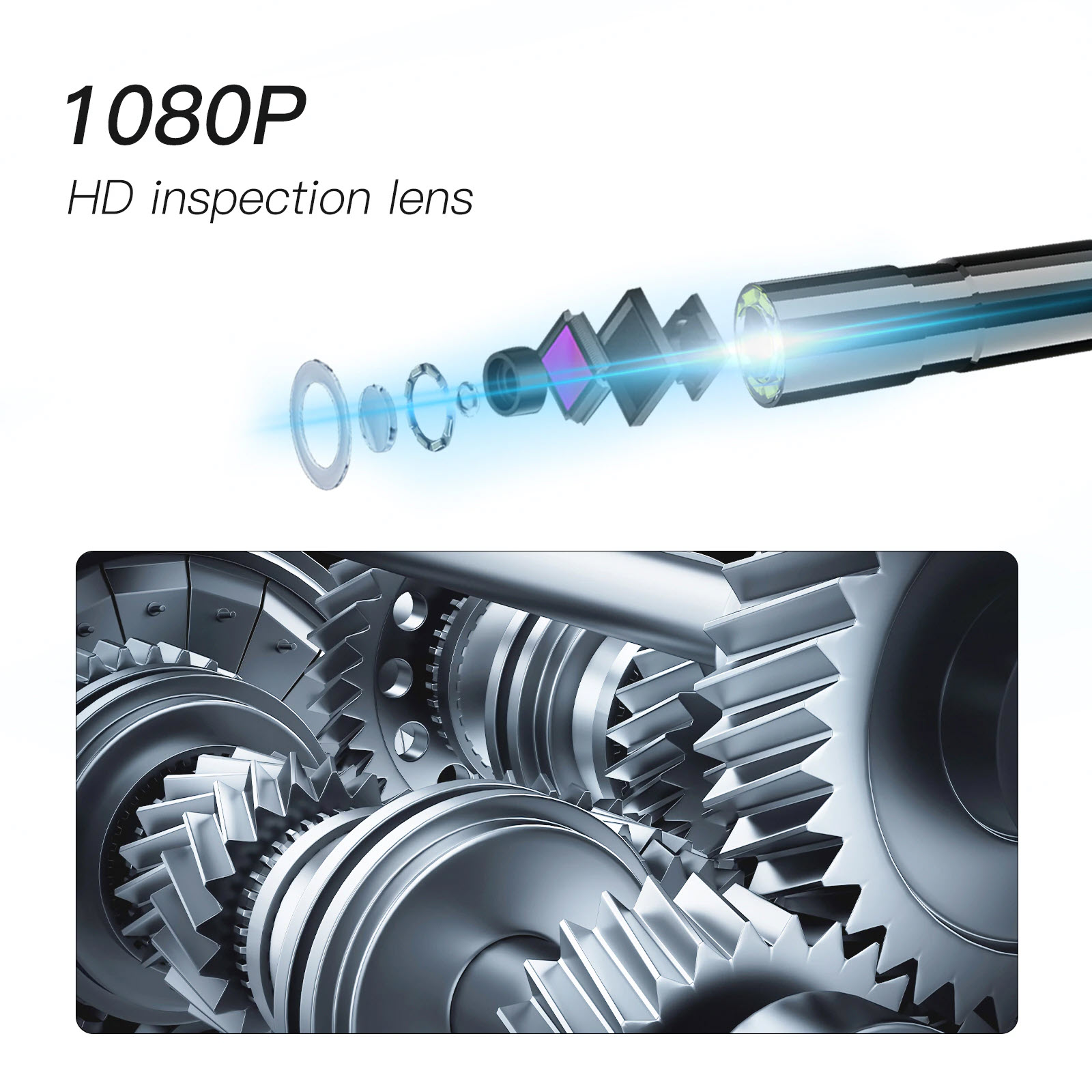 Camera Nội Soi Công Nghiệp Chống Nước IP68 Màn Hình IPS 2.8-inch 8 Đèn LED Siêu Sáng Để Kiểm Tra Phương Tiện Đường Ống Chiều Dài Dây 2m/5m/10m. P10 Industrial pipe endoscope 3.9mm 2.8 inch ips color HD screen 1080P pixels for sewer pipe vehicle pipe camer