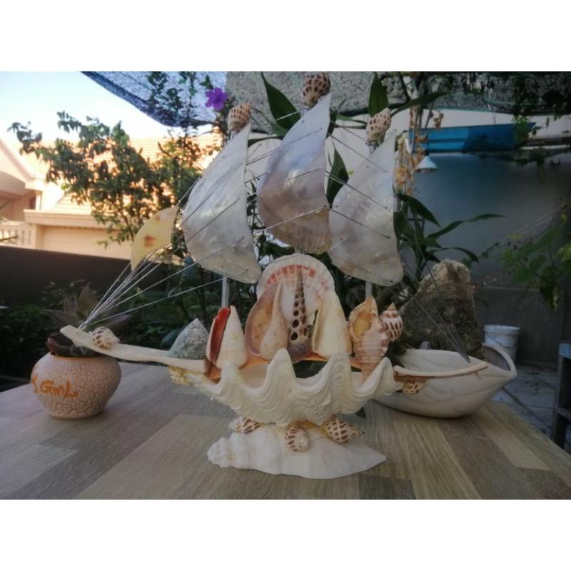 THUYỀN ỐC.THUYỀN BUỒN ỐC HANDMADE BIỂU TRƯNG CỦA SỰ MAY MẮN
