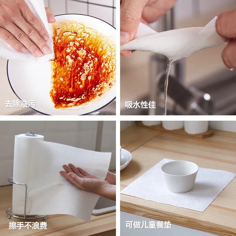 Khăn Giấy Lau Đa Năng Lau Bếp, Lau Tay Cuộn Tái Sử dụng