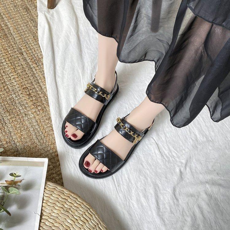 Giày Xăng Đan Đế Dày Phong Cách Thể Thao Sang Trọng Thời Trang Thường Ngày Cho Phụ Nữ