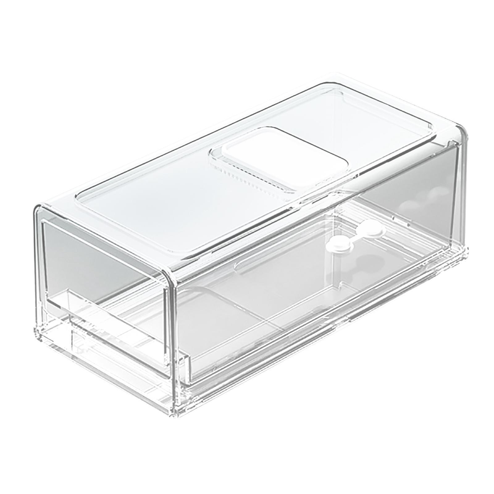 Refrigerator Organizer Box Drawers Holder for Cabinets Household Kitchen