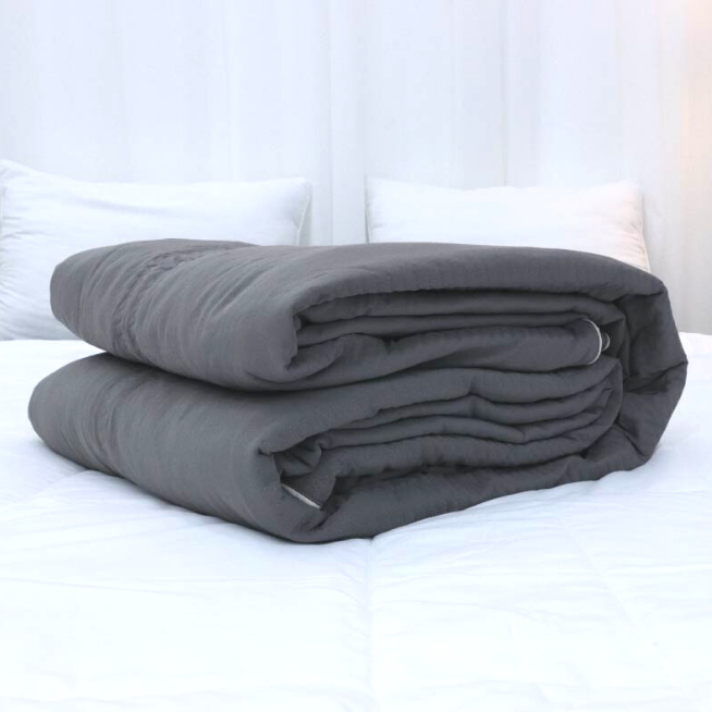 Chăn bốn mùa Micro Modal Xám đậm K-Bedding KMMS205 200*220cm