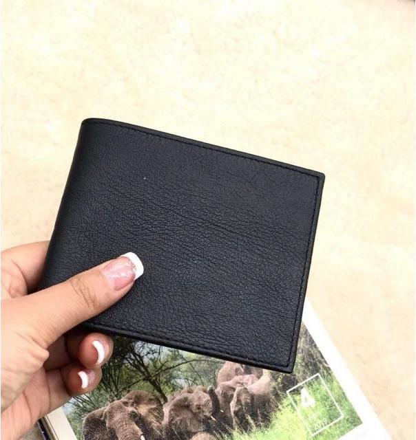 Ví Nam Ngang Da Vân Cừu Cao Cấp