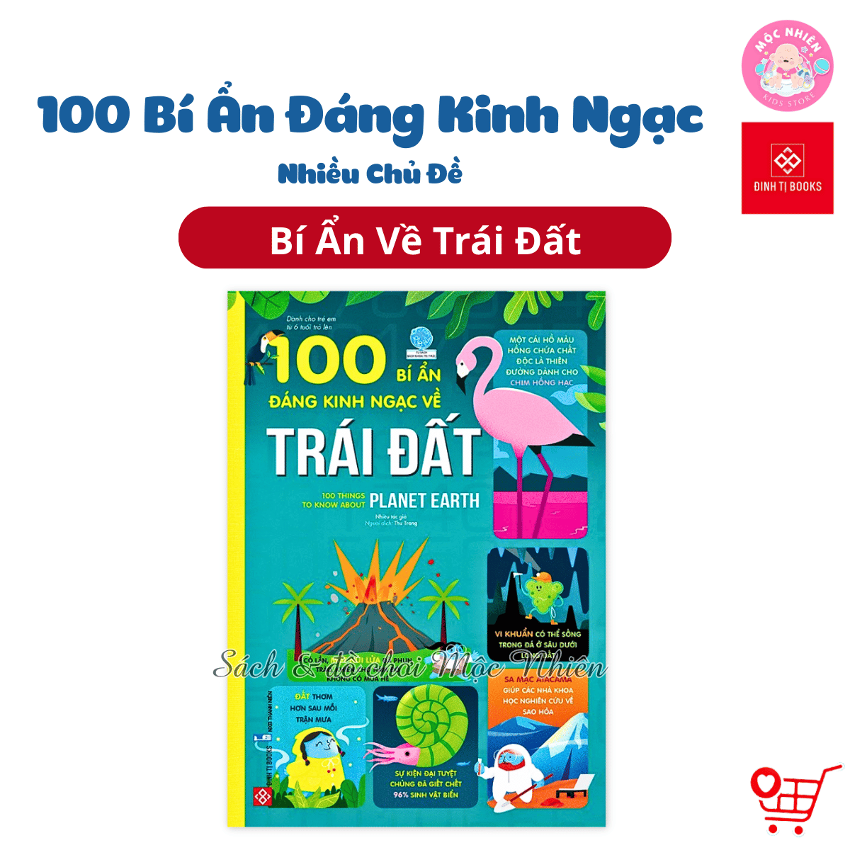 Sách Thiếu Nhi  100 Bí Ẩn Đáng Kinh Ngạc  Đinh Tị Nhiều chủ đề – Trái đất