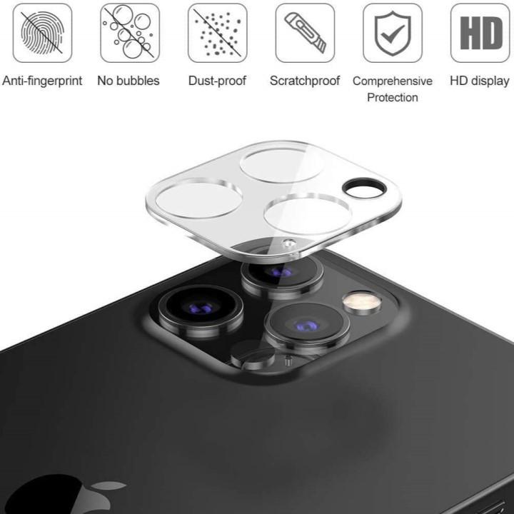 Kính Cường Lực Camera cho iPhone 11 12 13 14 Pro Max Mini Plus Full Bảo Vệ Toàn Diện Cụm Camera