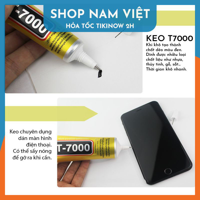 Keo Acrylic B7000 / T7000 Dán Kính Điện Thoại, Dán Giày, Dán Nhựa, Kim Loại, Gỗ, Đá, Thủy Tinh, Da