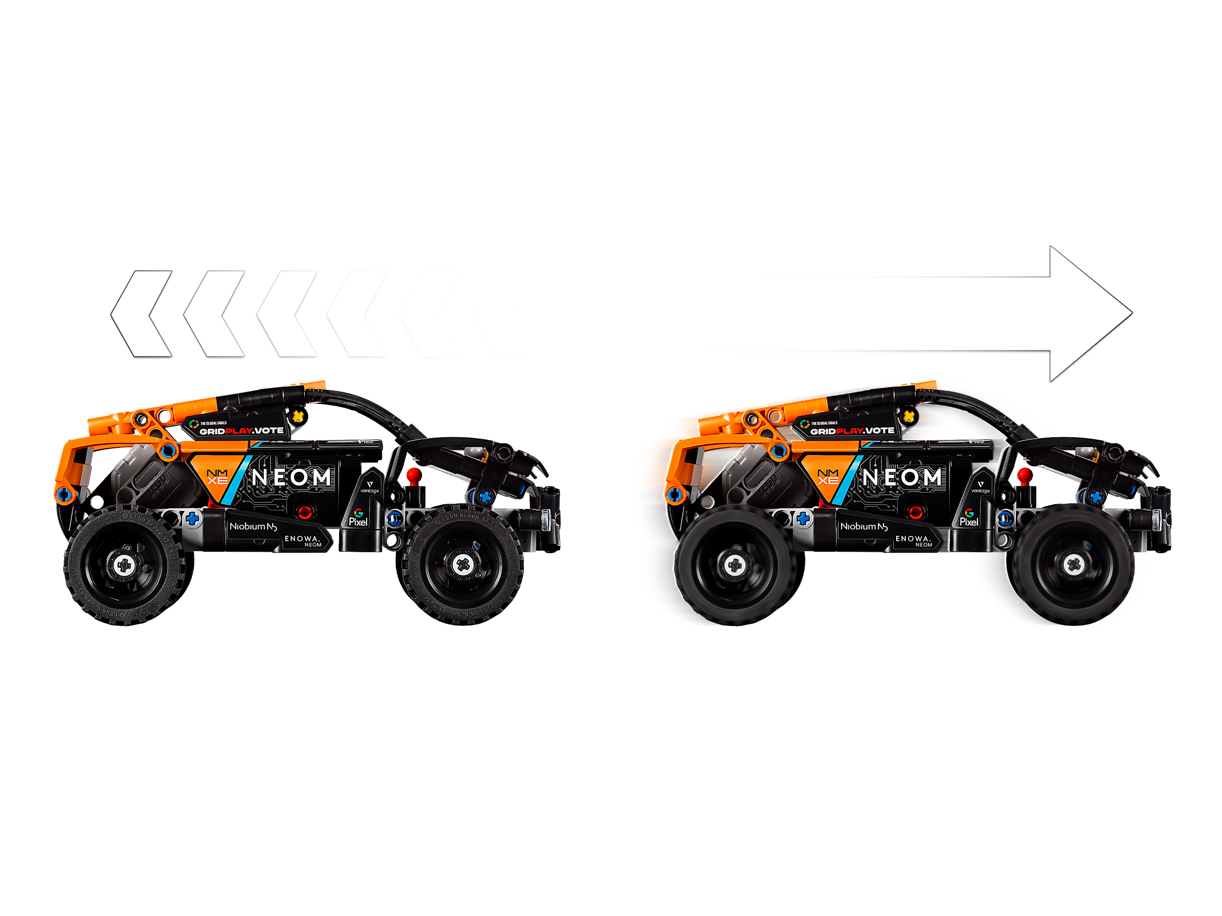 Đồ Chơi Lắp Ráp Xe Đua Địa Hình Neom McLaren Extreme E - NEOM McLaren Extreme E Race Car - Lego Technic 42166 (252 Mảnh Ghép)